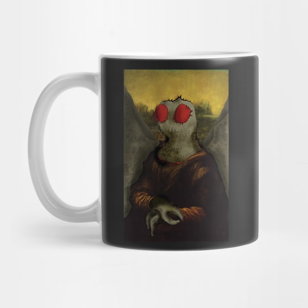 Mothman Mona Lisa by Get Hopped Apparel